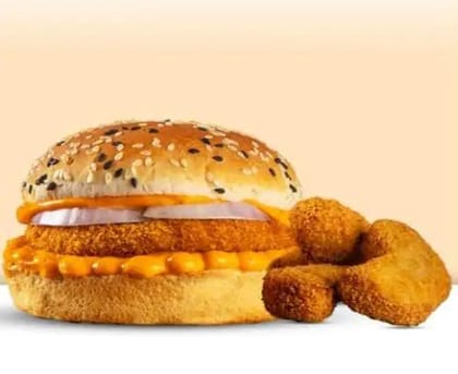 Krispy Chicken Burger + 3 Pcs Nuggets
