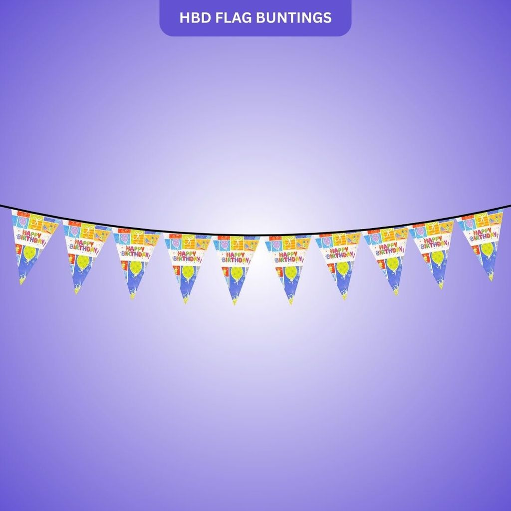 HBD Flag Bunnting - Party and Festive Needs | Buy online on ZillyBuy