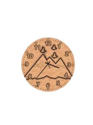 Dbeautify's DIY Mountain Scene kids Wall Clock