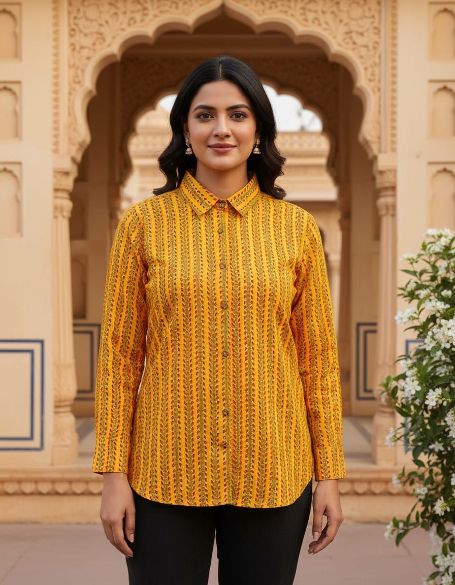 COTTON SHIRT FOR WOMEN Rajasthani Traditional. .
