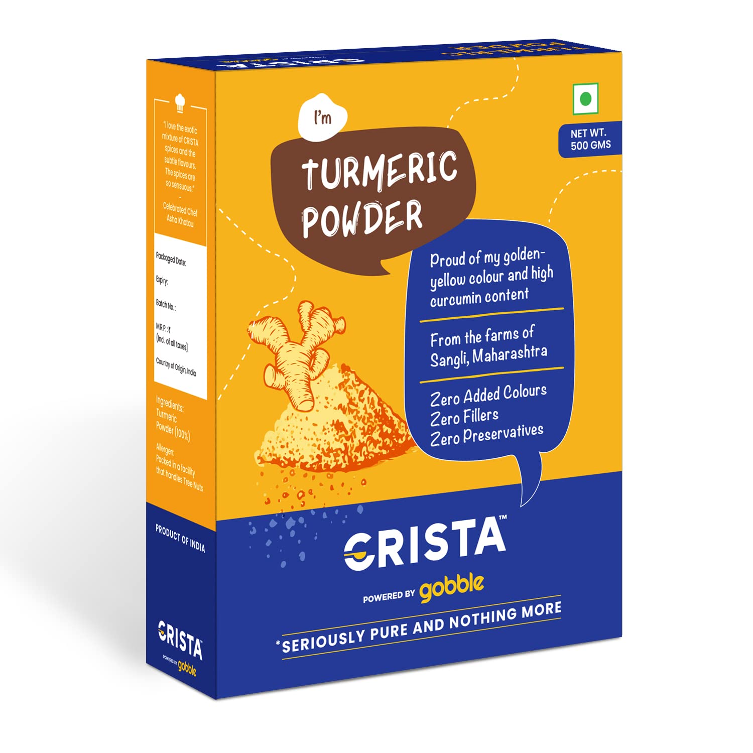 CRISTA Turmeric Powder, 500 gm