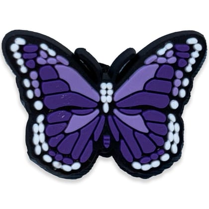Purple Butterfly Shoe Charms