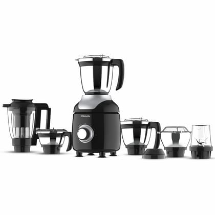 Butterfly ZieraChrome 750 Watt Mixer Grinder | 6 Jars | Coarse Grinding Jar| Uniform Grinding-Tornado Blade & Lid | Long Lasting Annealed SS Jars | Torx21 Motor| Juicer/Blender Jar | 5 Years Warranty Butterfly ZieraChrome 750 Watt Mixer Grinder | 6 Jars 