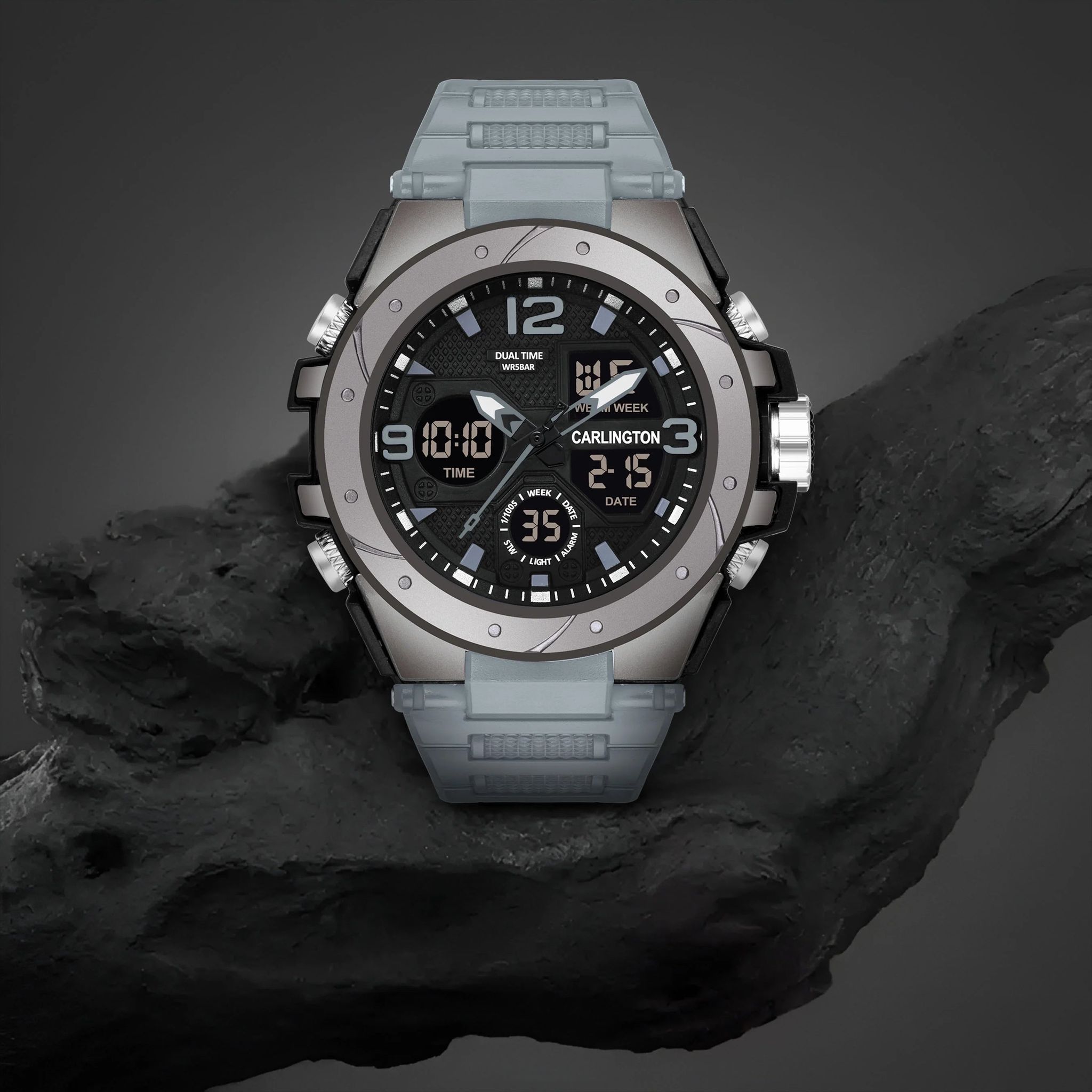Carlington Analog Digital Sports Watch - 9105