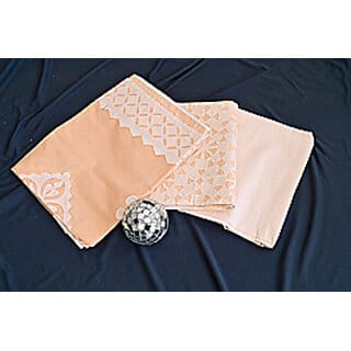 Applique Cotton Dress Material Suit Set