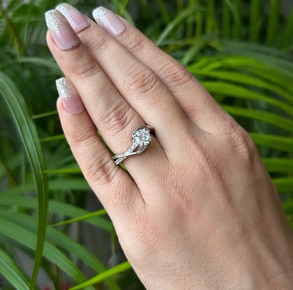 Vs sterling silver cocktail ring 037-9