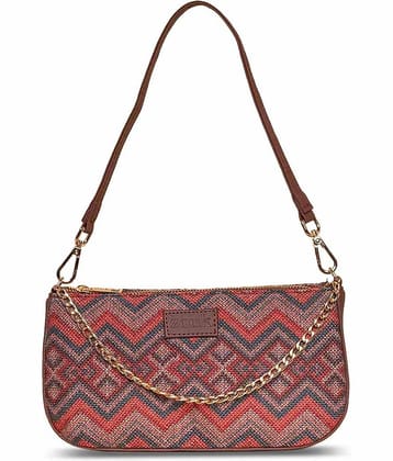 Zouk Shoulder Bag Jute Set of 1 ( Multicolor )