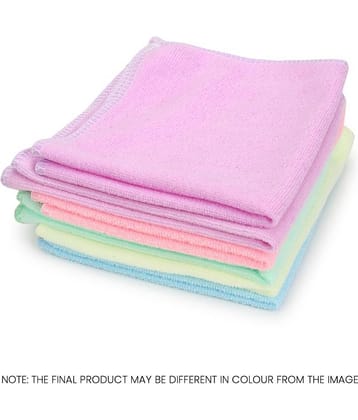 PROGIENCE Multicolor 250 GSM Microfiber Car & Bike Cleaning Cloth For Automobile Car accessories ( Pack of 6 ) 40x40 cms