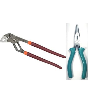 Taparia Set of 2 Hand Tool Combo (Water Pump Plier (1225) / Long Nose Plier (1420-6)