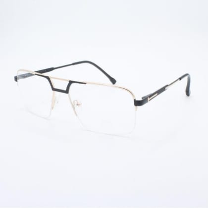 Lensoz Elite X Luxe Half Rim Rectangle 2 - Medium - Gold & Black