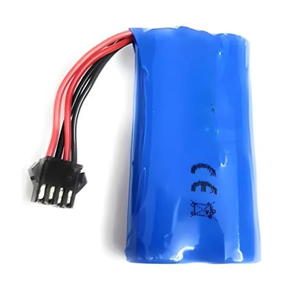 MM TOYS 7.4V 2Cell Rechargable Lithium Ion Battery 1000 MAH 4Pin Black JST Mail Connector Model 14500