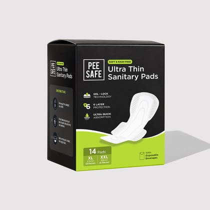 Ultra Thin Sanitary Pad  (8 XL & 6 XXL) - Pack of 14 Ultra Thin Sanitary Pad  (8 XL & 6 XXL) - Pack of 14 - Default Title