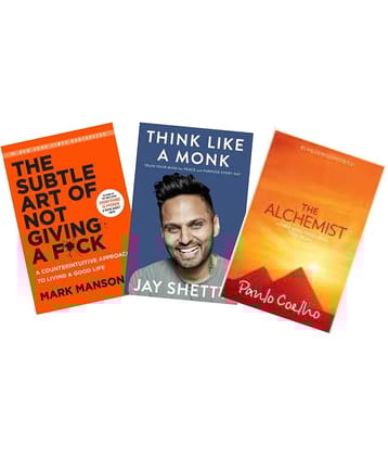 Best Selling 3 Combo Books (The Subtle Art + The Alchemist + Think Like A Monk))