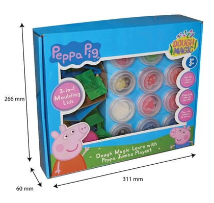 Dough Magic Learn With Peppa Jumbo Playset