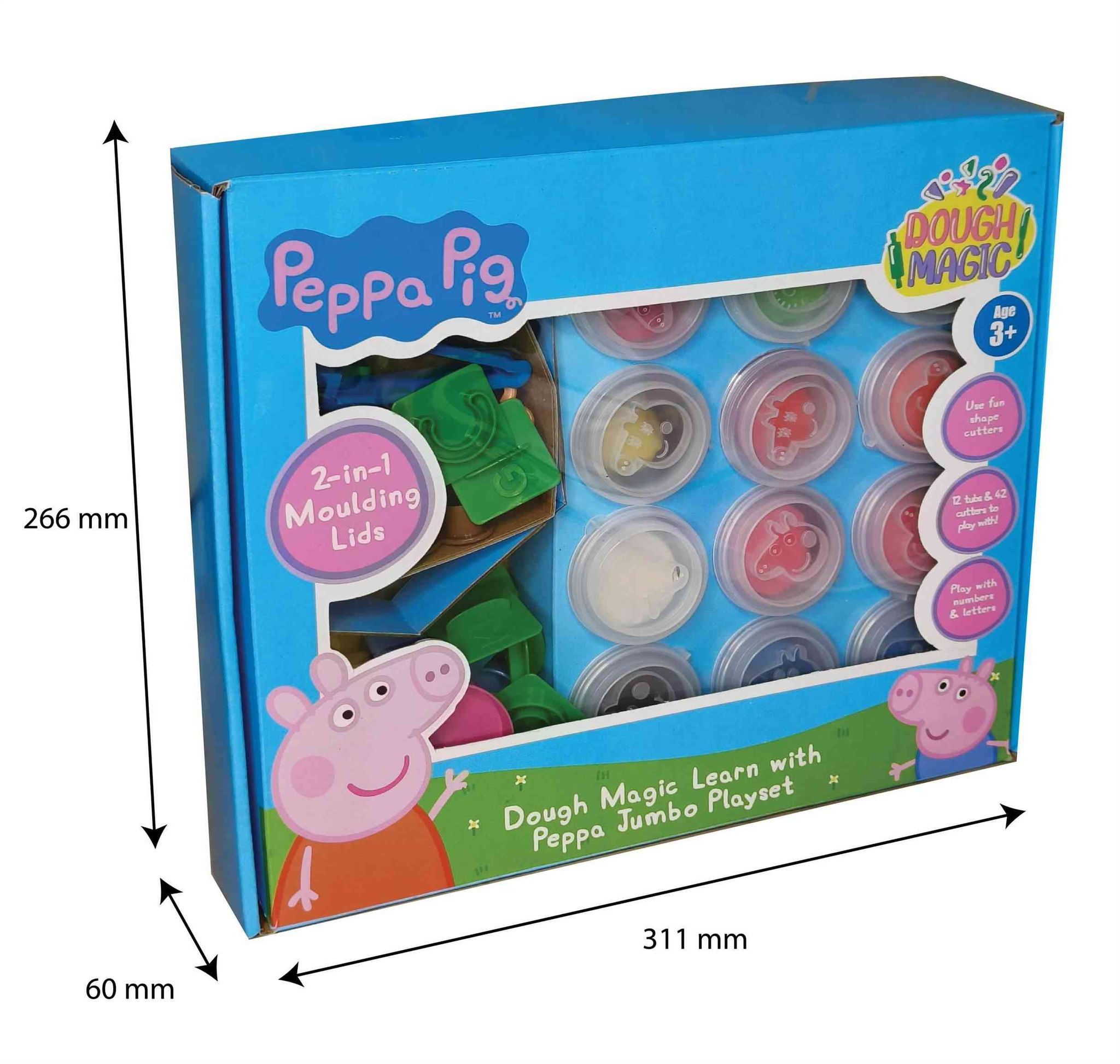 Dough Magic Learn With Peppa Jumbo Playset