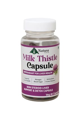 Millk Thistlle Capsules, Liverr Support Supplement, 60 Capsules