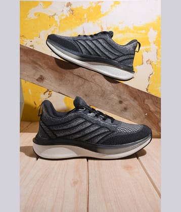Lakhani Aashirwad L-Flex-02_Black Black Men's Sports Running Shoes