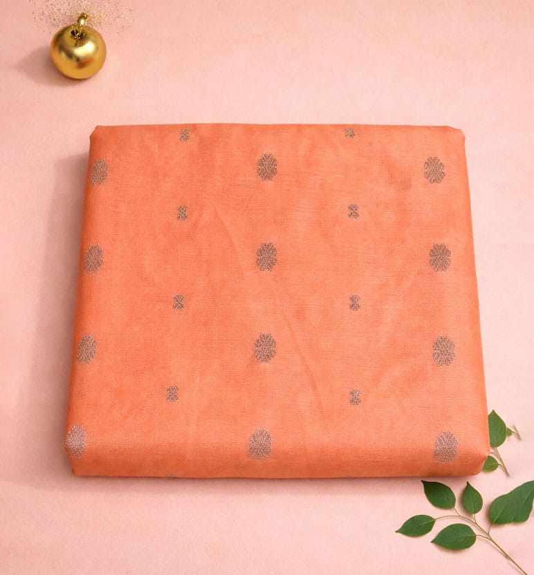 Handwoven Chanderi Silk × Cotton Saree