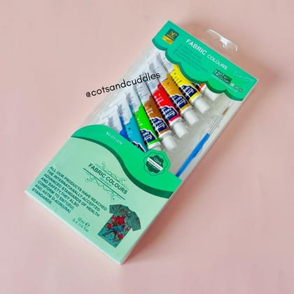 12pc Oil/Fabric Colours Set for Artcarft-Fabric Colours