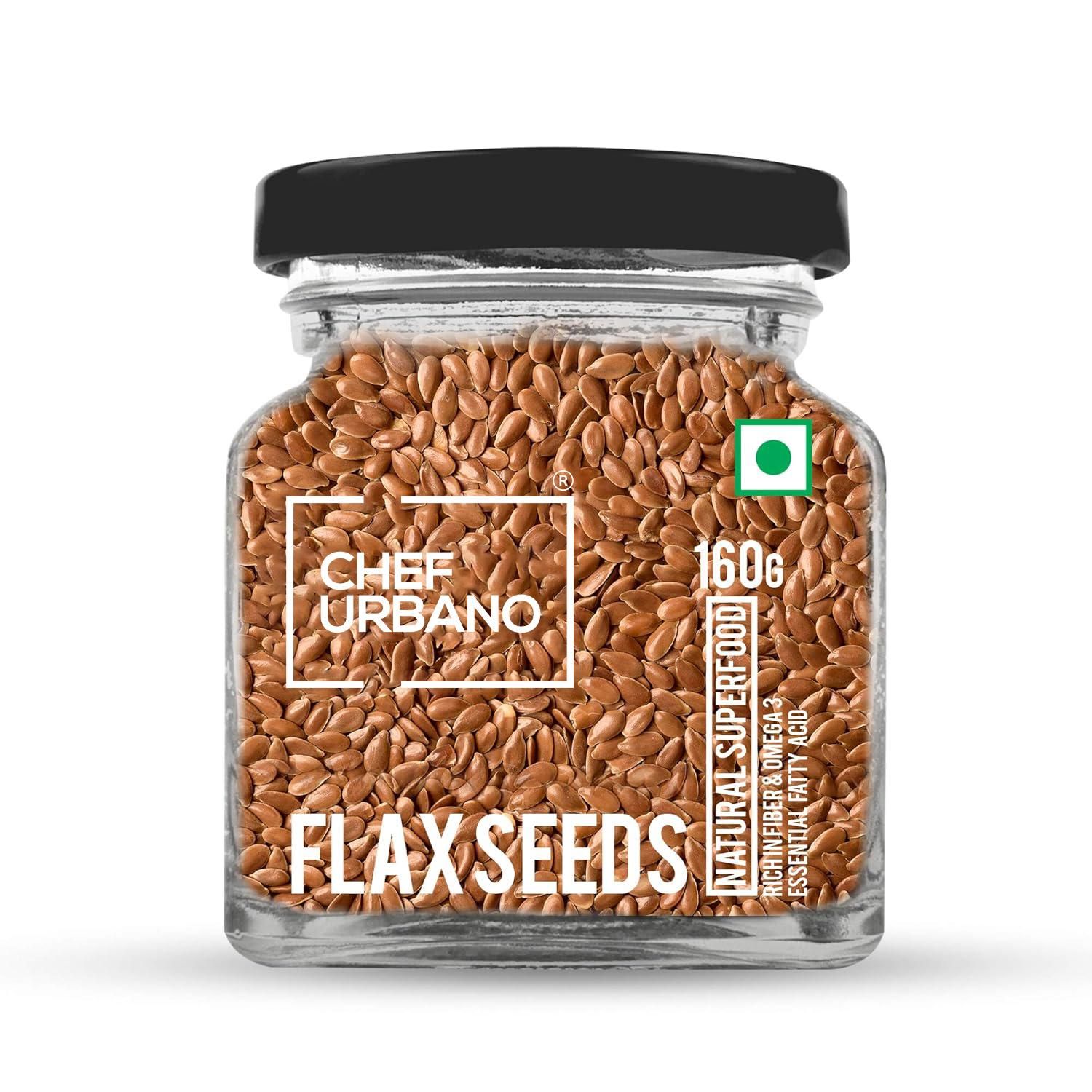 Chef Urbano Seeds Flax Bottle 160 Gms (MRP: Rs. 125/-)