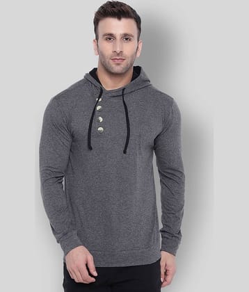 Gritstones Pack of 1 Cotton Blend Regular Fit Men's T-Shirt ( Grey )