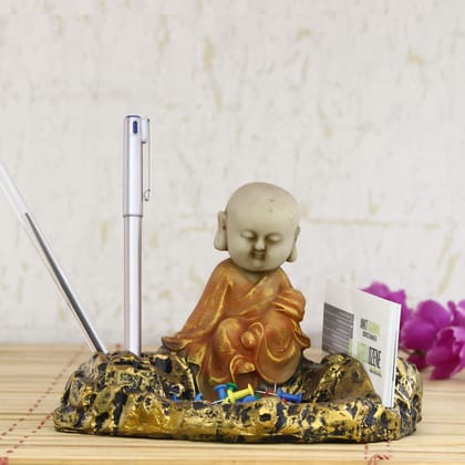 Pen And Visiting Card Holder Decorative Showpiece