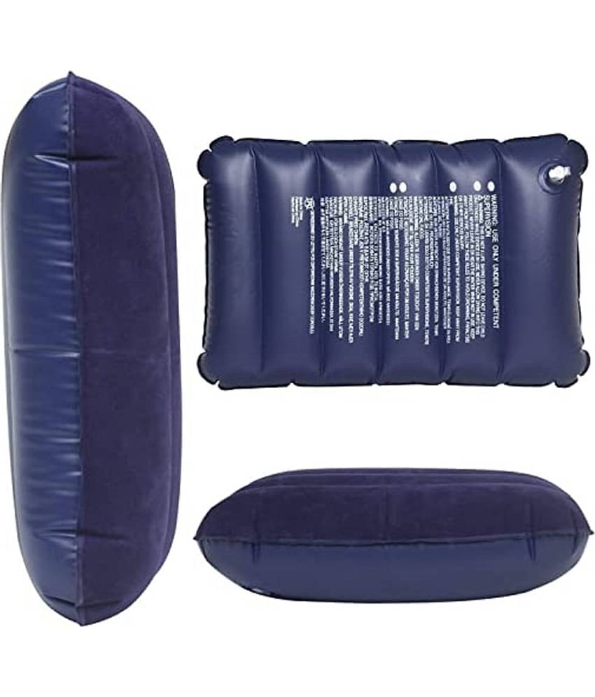 deodap Soft Comfort Air inflatable Travel Tourist Neck Pillow (Pack of 1)-Blue