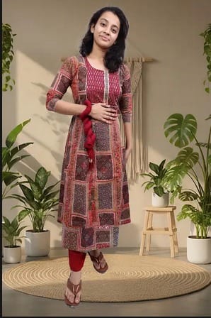 PickCell Premium Handwork Kurti With Bottom & Dupatta