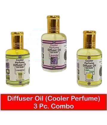 INDRA SUGANDH BHANDAR - Lemongrass Lavender Lime Fresh Pure & Natural With Free Dropper Multipurpose Diffuser Oil 25ml Each Pack Of 3