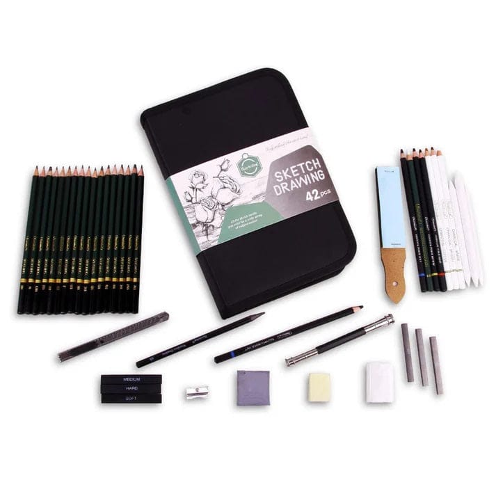 Keep Smiling Sketch And Drawing Sets-Set of 42 pcs