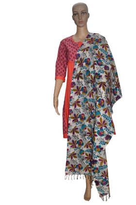 Pure organic Tussar Eri Printed Stole