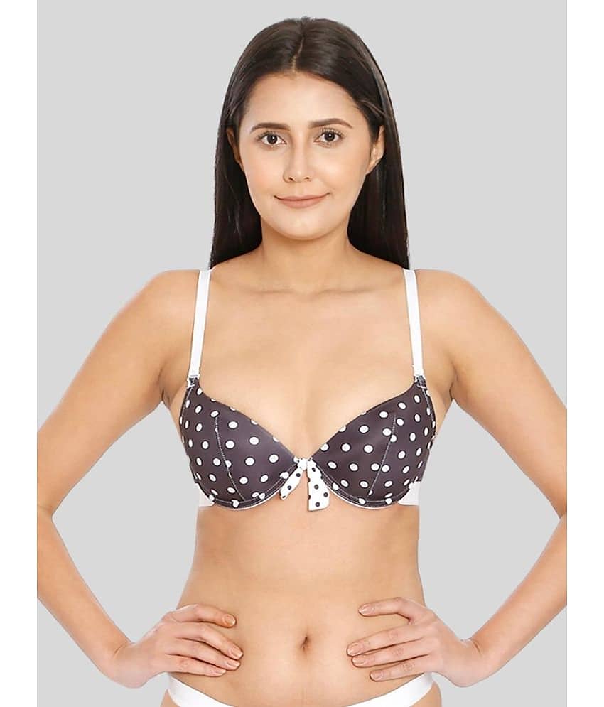 ILRASO Nylon Lightly Padded Women's Push Up Bra ( White )