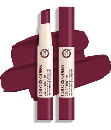Colors Queen Color It All Non Transfer Matte Lip Crayon - Meroon (Shade - 03)