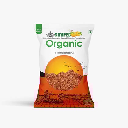 SIMFED Organic Masoor Whole 500g
