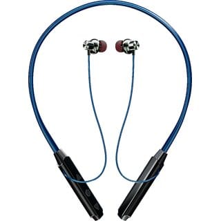 Digimate Aakraman Wireless Neckband  24H Playtime, Fast Charging, BT 5.0, IPX4 Waterproof (DG-NB-1006, Blue)