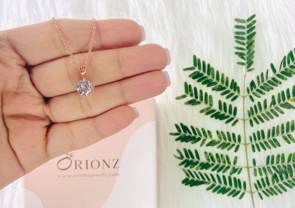 Classic Round Solitaire Necklace