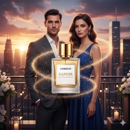 Luxury White Oud Perfume : LinBerlin Saphir - Long Lasting White Oudh Perfume for Men and Women