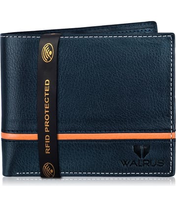 Walrus Leather Blue Casual Regular Wallet