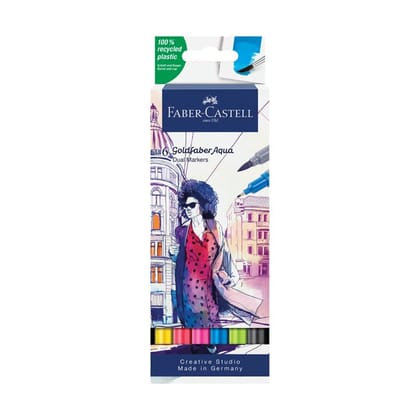 Faber Castle Goldfaber Aqua Dual Marker Sets (Choose Size)-SET OF 6