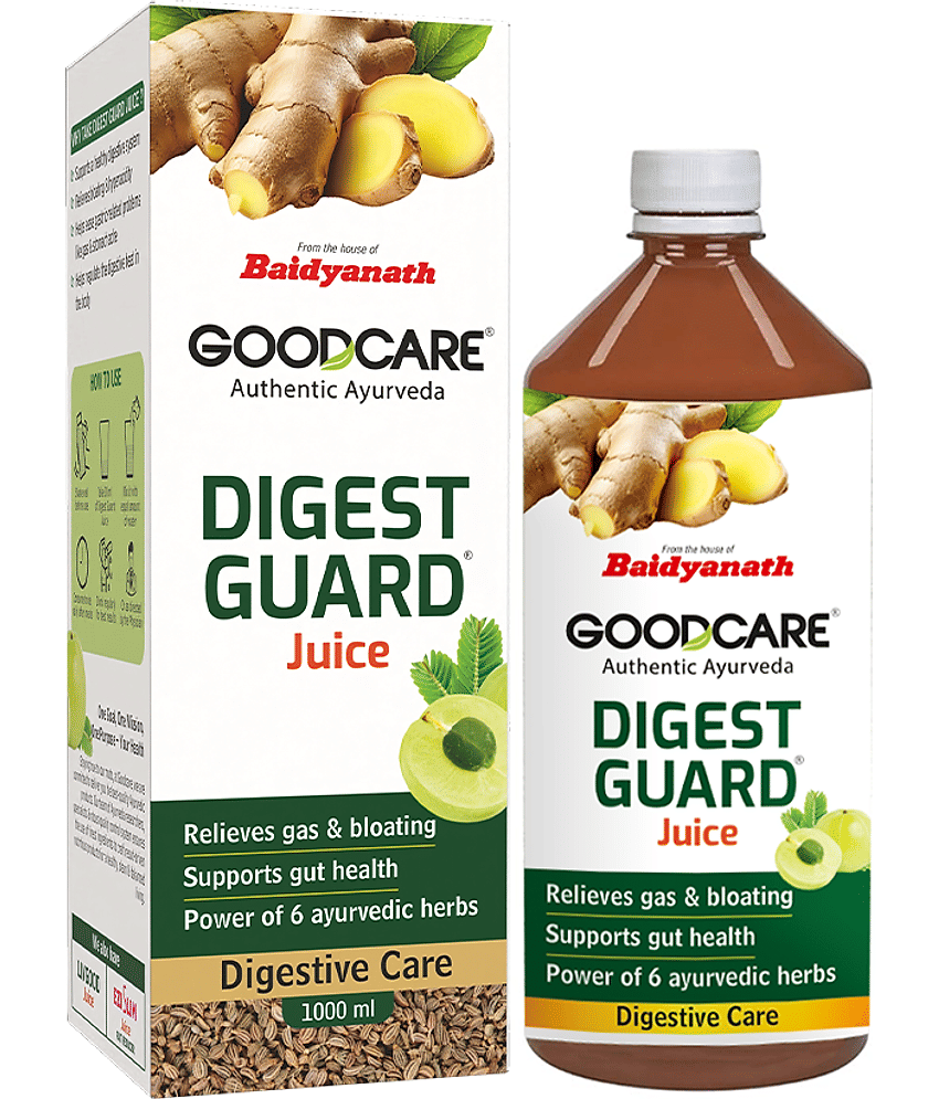 Goodcare Digest Guard Juice, Natural Ayurvedic Formula, Relieves Indigestion, Gas, Bloating, Supports Gut Health, With 6 Herbs 1000ml