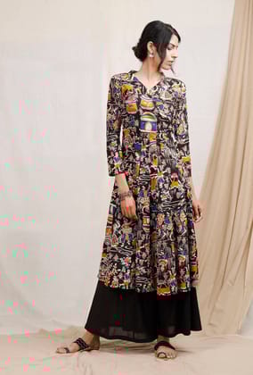 Kalamkari Block Printed Kurta-XS