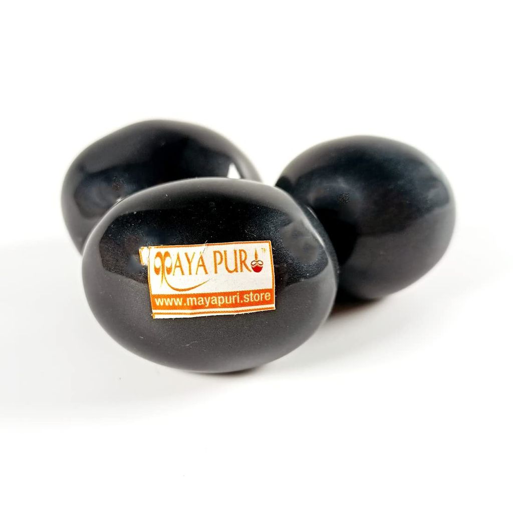 MAYAPURI Natural Shaligram Shila for Lord Vishnu Puja | Shaligram Stone for Tulsi Pooja - Pooja Needs | Buy online on ZillyBuy