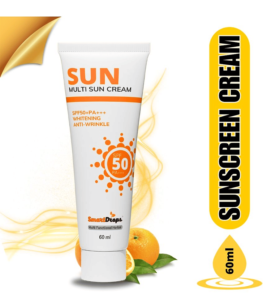 Smartdrops SPF 50 Sunscreen Cream For All Skin Type ( Pack of 1 )