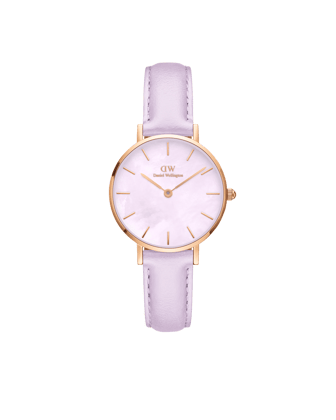 Daniel Wellington Mother of Pearl Purple Dial Women Analogue Watch - DW00100634-Purple
