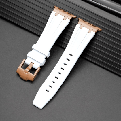 Luxury AP Style Sports Bands By iSerieshub Compatible For iWatch-46MM / White RS