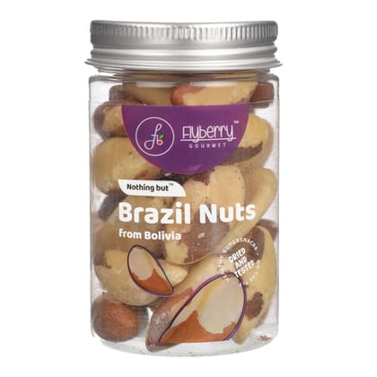 Flyberry Gourmet Jumbo Brazil Nuts, 100g | 100% Natural | Imported from Bolivia