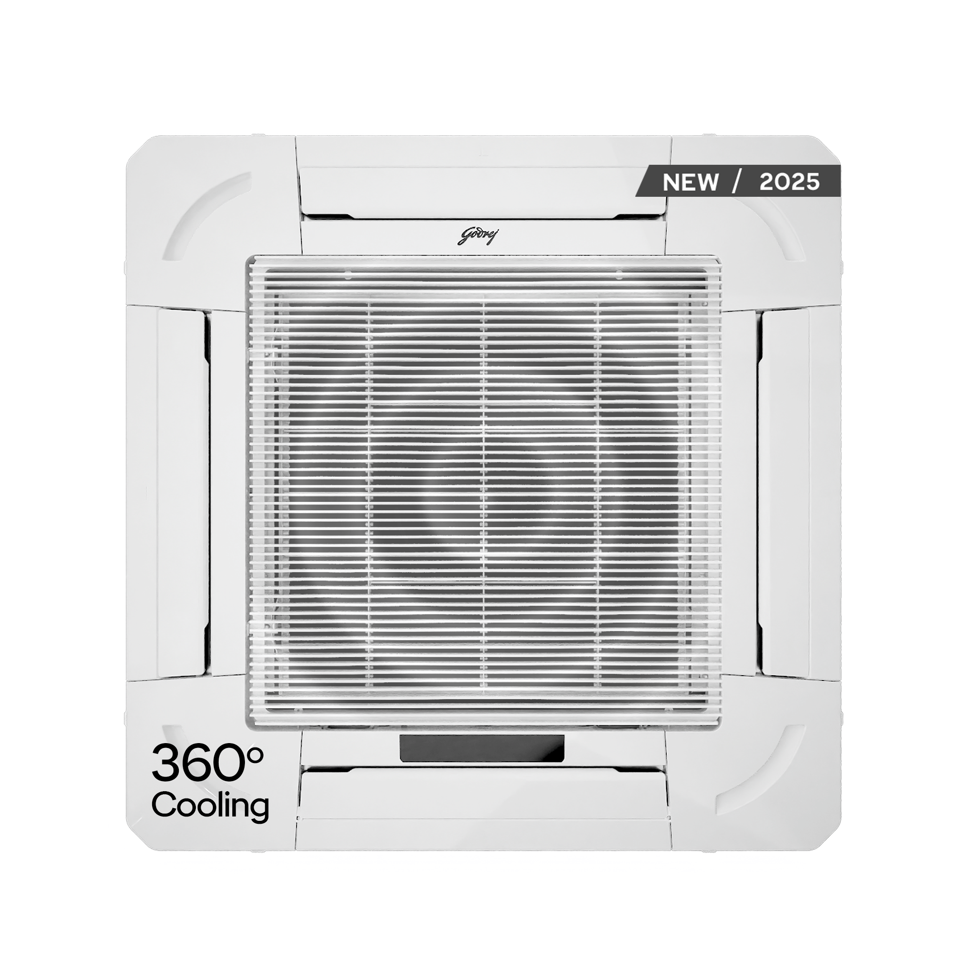 Godrej 2 Ton 3 Star, 360° Cooling, Fixed Speed Cassette AC (Copper, 2025 Model, AC 2.0T CFC 24FTC3 4YA, White)