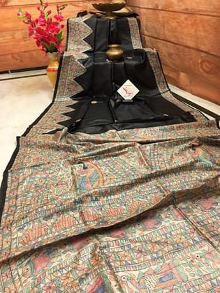 AWESOME LINEN COTTON PRINTED SAREE - 1930