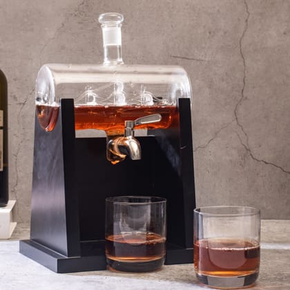 OceanGlide Whiskey Decanter - Set Of 3