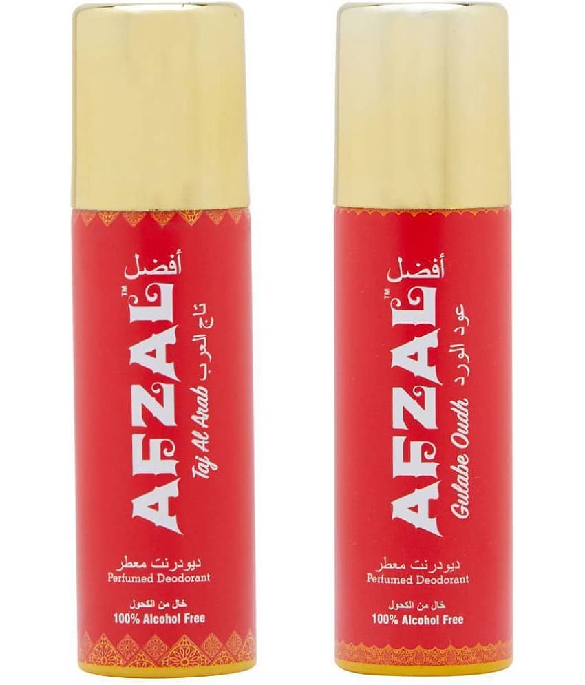 AFZAL Afzal No-Alcohol Gulabe Oudh Deodorant Deodorant Spray for Unisex 100 ml ( Pack of 2 )